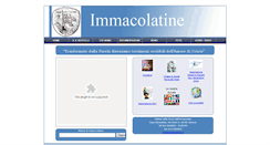 Desktop Screenshot of immacolatine.it