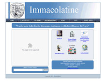 Tablet Screenshot of immacolatine.it